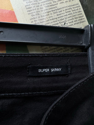 LDN DNM® Waist: 32" | Black | Super Skinny Denim Pants | Cotton - Elastane | 2454 - Genuine Maal