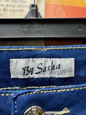 By Sasha® Waist: 34" | Blue | Denim Pants | Cotton - Elastane | 2453 - Genuine Maal