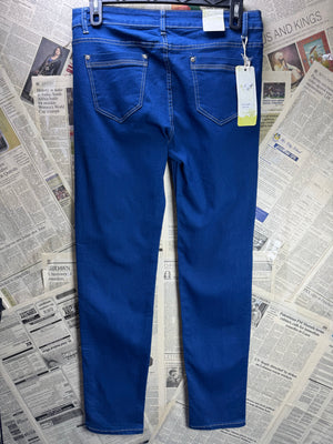 By Sasha® Waist: 34" | Blue | Denim Pants | Cotton - Elastane | 2453 - Genuine Maal