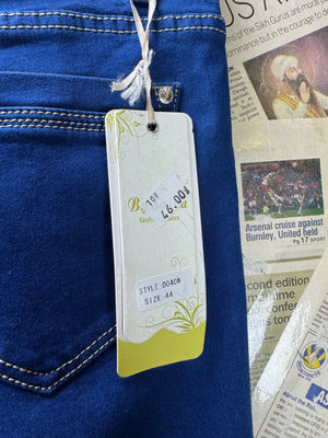 By Sasha® Waist: 34" | Blue | Denim Pants | Cotton - Elastane | 2453 - Genuine Maal