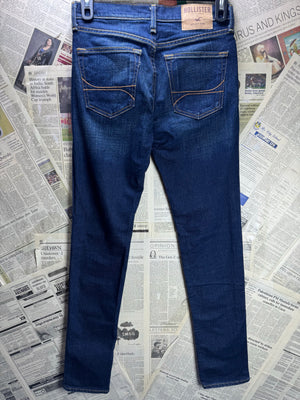 Holister® Waist: 28" | Blue | Super Skinny Denim Pants | Cotton - Elastane | 2455 - Genuine Maal