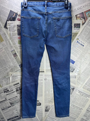 Topman® Waist: 32" | Blue | Super Skinny Denim Pants | Poly - Cotton - Elastane | 2458 - Genuine Maal