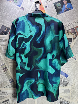 MAN® Small | Chest: 24" | Green | Shirt | Polyester | 4666 - Genuine Maal