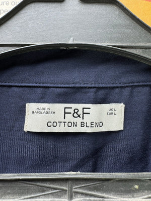 F&F® Large | Chest: 23" | Blue | Camp Shirt | Poly - Cotton | 4473 - Genuine Maal