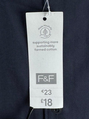 F&F® Large | Chest: 23" | Blue | Camp Shirt | Poly - Cotton | 4473 - Genuine Maal