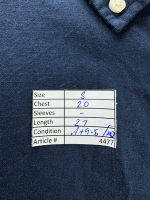 Zara® Small | Chest: 20" | Blue | Shirt | Cotton - Linen | 4477 - Genuine Maal