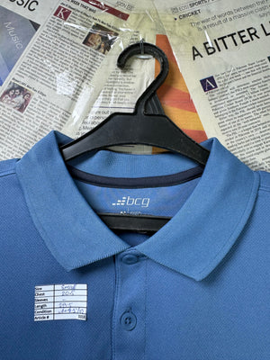 Bcg® Small | Chest: 20.5" | Blue | Sports Polo | Poly | 3318 - Genuine Maal