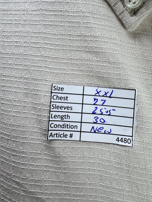 H&M® XXL | Chest: 27" | White | Shirt | Cotton - Viscose | 4480 - Genuine Maal