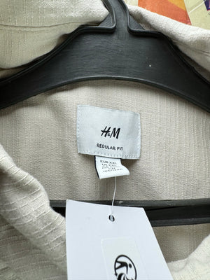 H&M® XXL | Chest: 27" | White | Shirt | Cotton - Viscose | 4480 - Genuine Maal
