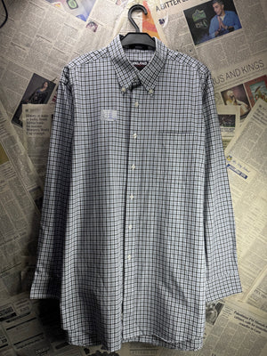 Kirkland® XL | Chest: 25" | Check | Collar: 16.5" Shirt | Cotton | 4669 - Genuine Maal