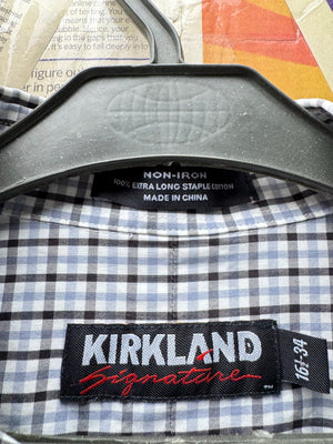 Kirkland® XL | Chest: 25" | Check | Collar: 16.5" Shirt | Cotton | 4669 - Genuine Maal
