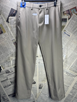 Haggar® Waist: 34" | Khaki | Straight Fit Golf Pants | Polyester | 2978 - Genuine Maal
