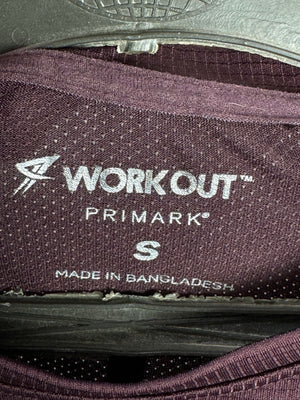 Primark® XS | Chest: 18" | Wine | Sports T-Shirt | Poly | 3322 - Genuine Maal