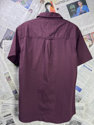 Soulcal&Co® Medium | Chest: 21.5" | Wine | Shirt | Cotton - Elastane | 3715 - Genuine Maal