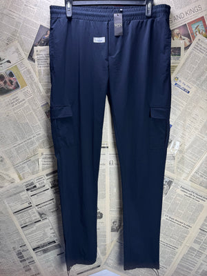 MAN® Waist: 38" to 40" | Black | Gym Cargo Trousers | Poly - Elastane | 2776 - Genuine Maal