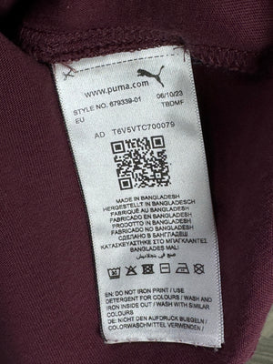 P*ma® XL | Chest: 25" | Black & Maroon | T-Shirt | Cotton - Poly | 3692 - Genuine Maal