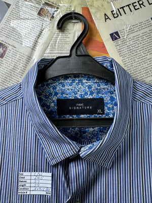 Next® L/XL | Chest: 24.5" | Blue Stripe | Shirt | Cotton | 3698 - Genuine Maal