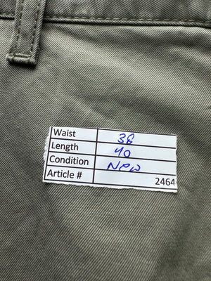 Gap® Waist: 38" | Olive Green | Slim Fit Chino Pants | Cotton | 2464 - Genuine Maal