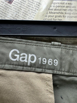 Gap® Waist: 38" | Olive Green | Slim Fit Chino Pants | Cotton | 2464 - Genuine Maal
