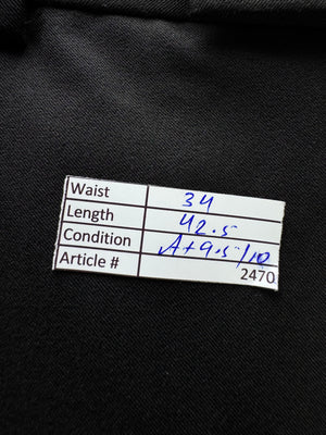 Zara® Waist: 34" | Black | Dress Pants | Poly - Viscose - Elastane | 2470 - Genuine Maal
