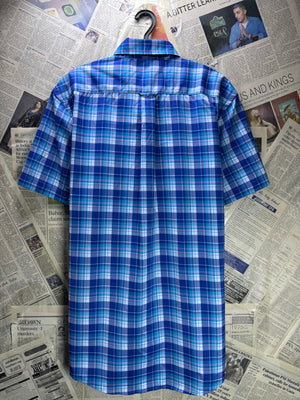 IZOD® Medium | Chest: 22.5" | Blue Check | Shirts | Poly - Elastane | 4489 - Genuine Maal