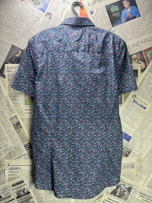 Next® Small | Chest: 20" | Floral | Slim Fit Shirt | Cotton | 4838 - Genuine Maal