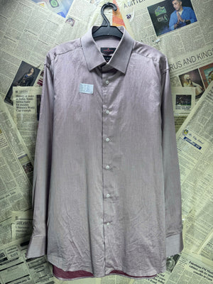 Pierre Cardin® Large | Chest: 23" | Pink | Shirt | Cotton | 4651 - Genuine Maal