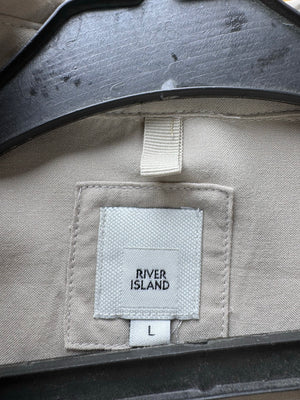 River Island® Large | Chest: 23" | Khaki | Shirt | Viscose | 4486 - Genuine Maal