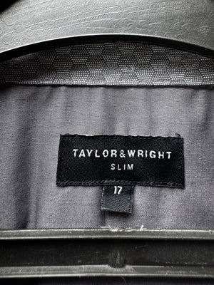 Taylor & Wright® XL | Chest: 25" | Grey | Collar: 17" Slim Fit Shirt | Poly - Cotton | 4650 - Genuine Maal