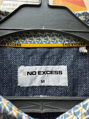 No Excess® Medium | Chest: 22" | Blue | Shirts | Cotton - Elastane | 4671 - Genuine Maal