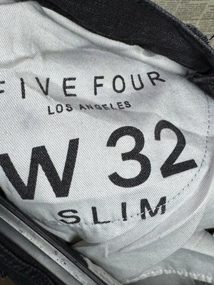 Five Four® Waist: 32" to 34" | Faded Black | Slim Fit Denim Pants | Cotton - Spandex | 1347 - Genuine Maal