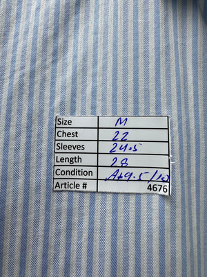 Pierre Cardin® Medium | Chest: 22" | Blue | Shirts | Cotton | 4676 - Genuine Maal