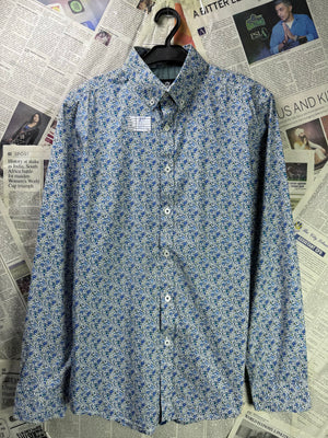Steel & Jelly® Small | Chest: 19.5" | Floral | Shirt | Cotton | 3346 - Genuine Maal