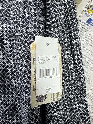 Jachs Co.® Large | Chest: 23.5" | Black & White | Shirt | Cotton | 3351 - Genuine Maal