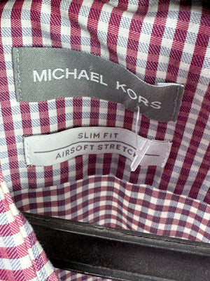 Michael K*rs® Small | Chest: 21" | Check | Shirt | Cotton - Elastane | 3355 - Genuine Maal