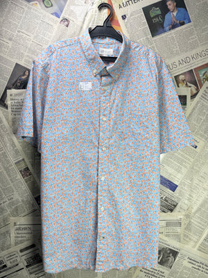 G*P® Large | Chest: 24" | Floral Print | Shirt | Cotton - Elastane | 3539 - Genuine Maal