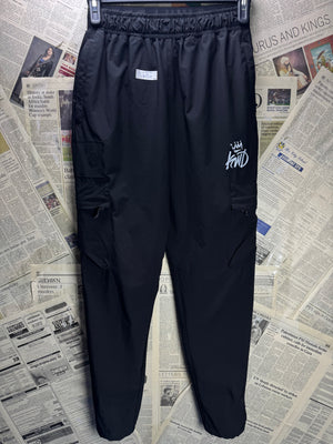 KWD® Waist: 28" to 30" | Black | Gym Trousers | Poly - Elastane | 3009 - Genuine Maal