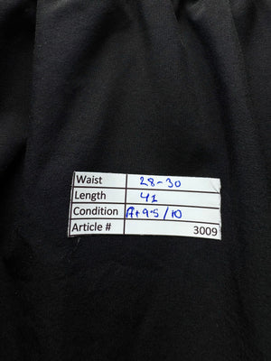 KWD® Waist: 28" to 30" | Black | Gym Trousers | Poly - Elastane | 3009 - Genuine Maal
