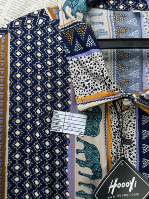 Hooyi® XL | Chest: 25" | Multicolor | Hawaii Shirt | Rayon | 3540 - Genuine Maal