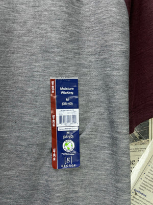 George® Medium | Chest: 21.5" | Grey | Sports T-Shirt | Poly | 3551 - Genuine Maal