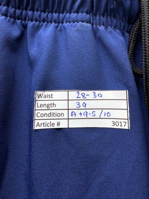 Mocoly® Waist: 28" to 30" | Blue | Gym Trousers | Poly - Spandex | 3017 - Genuine Maal
