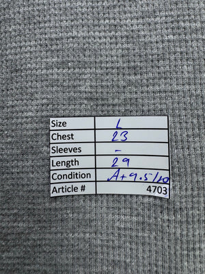 Easy® Large | Chest: 23" | Grey | T-Shirt | Cotton - Viscose | 4703 - Genuine Maal