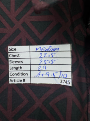 Nickel & Iron® Medium | Chest: 22.5" | Burgundy | Shirt | Poly - Spandex | 3745 - Genuine Maal