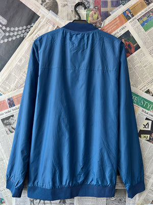 Zudio® L/XL | Chest: 24.5" | Blue | Bomber Jacket | 461 - Genuine Maal