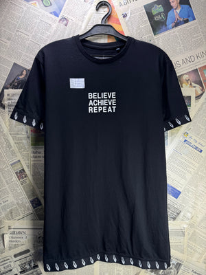 ® Small | Chest: 21" | Black | T-Shirt | Cotton | 4706 - Genuine Maal