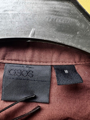 Asos® Small | Chest: 19.5" | Band Collar Shirt | Cotton - Elastane | 3530 - Genuine Maal