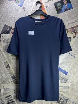 Primark® Small | Chest: 19" | Blue | Slim Fit T-Shirt | Viscose - Nylon - Elastane | 4683 - Genuine Maal