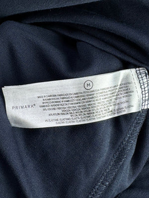 Primark® Small | Chest: 19" | Blue | Slim Fit T-Shirt | Viscose - Nylon - Elastane | 4683 - Genuine Maal