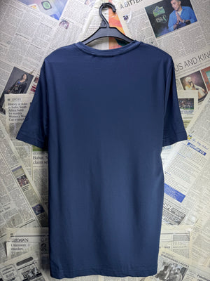 Primark® Small | Chest: 19" | Blue | Slim Fit T-Shirt | Viscose - Nylon - Elastane | 4683 - Genuine Maal