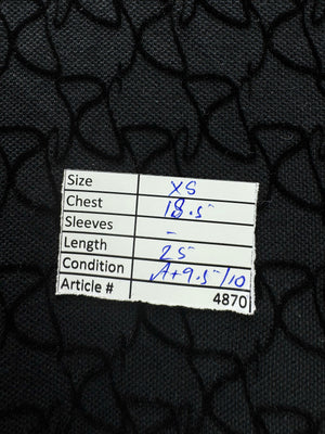 River Island® XS | Chest: 18.5" | Black | T-Shirt | Cotton | 4870 - Genuine Maal